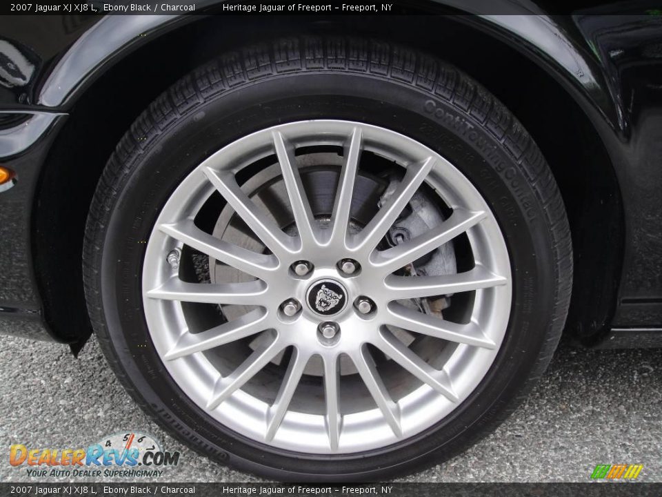2007 Jaguar XJ XJ8 L Ebony Black / Charcoal Photo #11