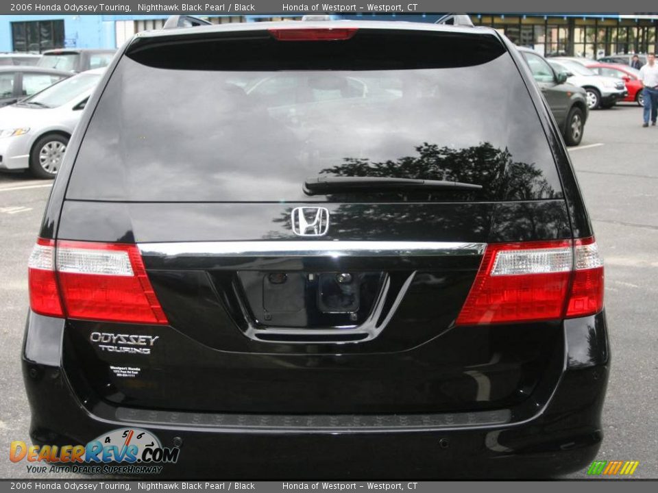 2006 Honda Odyssey Touring Nighthawk Black Pearl / Black Photo #6