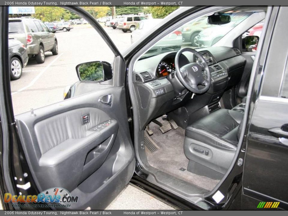 2006 Honda Odyssey Touring Nighthawk Black Pearl / Black Photo #10