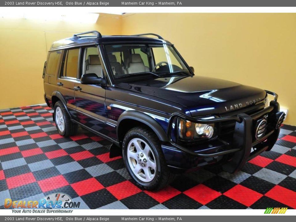 2003 Land Rover Discovery HSE Oslo Blue / Alpaca Beige Photo #1