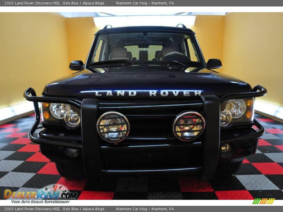 2003 Land Rover Discovery HSE Oslo Blue / Alpaca Beige Photo #2
