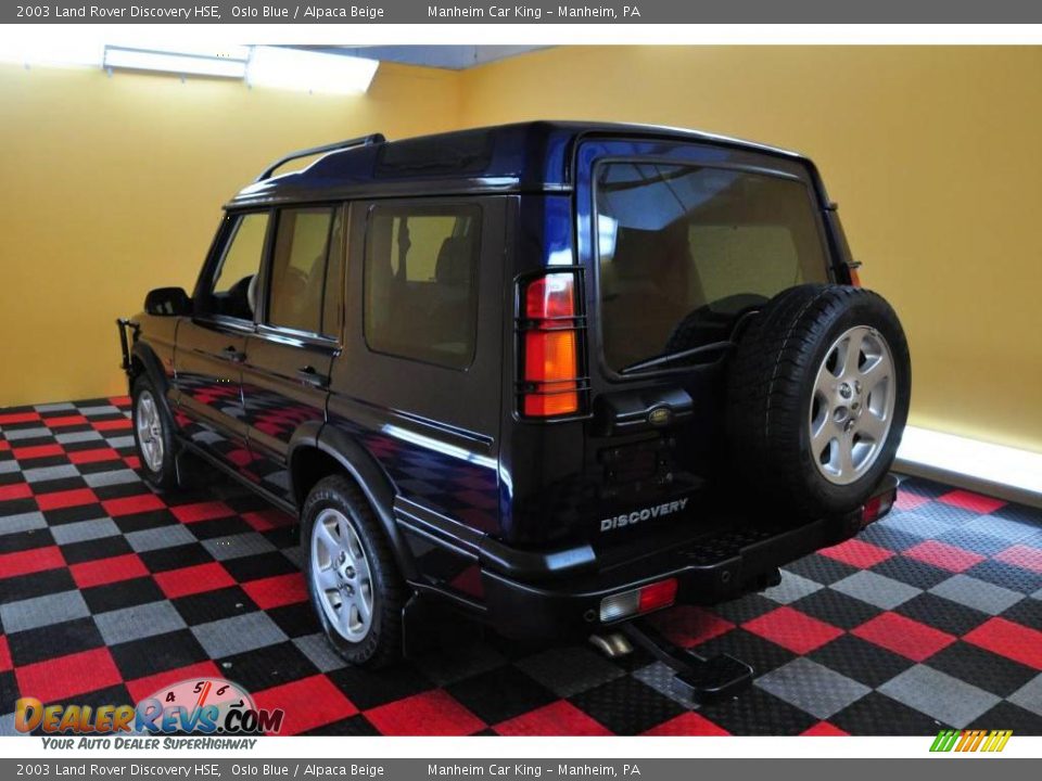 2003 Land Rover Discovery HSE Oslo Blue / Alpaca Beige Photo #4