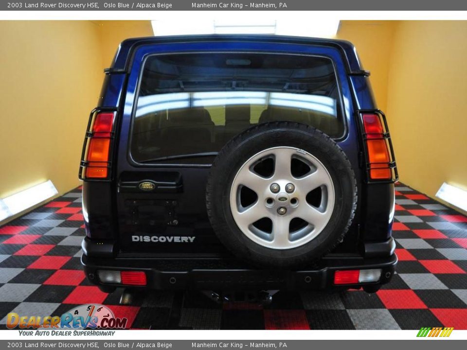 2003 Land Rover Discovery HSE Oslo Blue / Alpaca Beige Photo #5