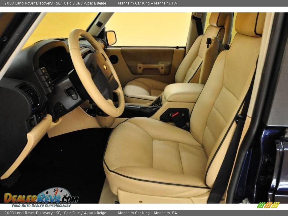 2003 Land Rover Discovery HSE Oslo Blue / Alpaca Beige Photo #8