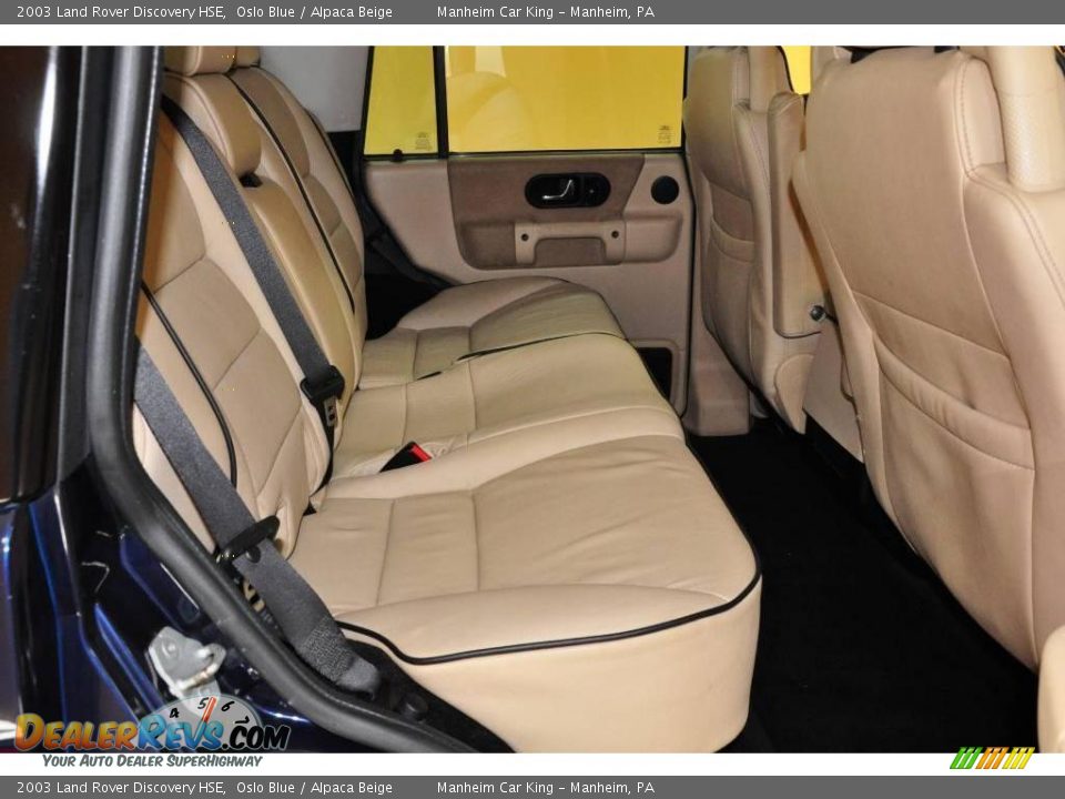 2003 Land Rover Discovery HSE Oslo Blue / Alpaca Beige Photo #15