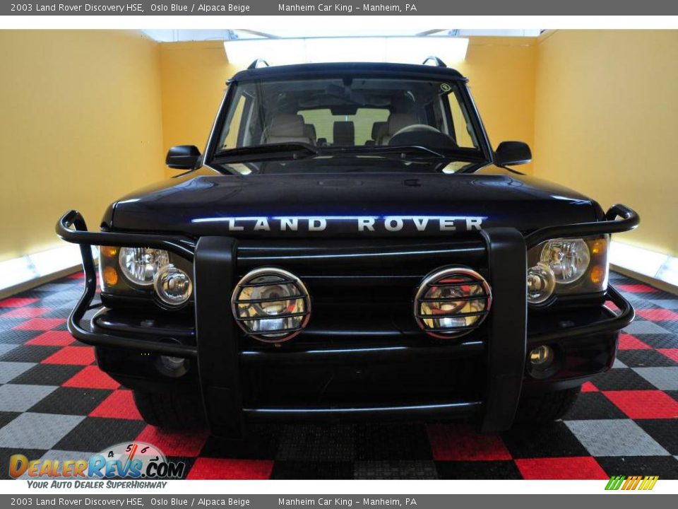 2003 Land Rover Discovery HSE Oslo Blue / Alpaca Beige Photo #20