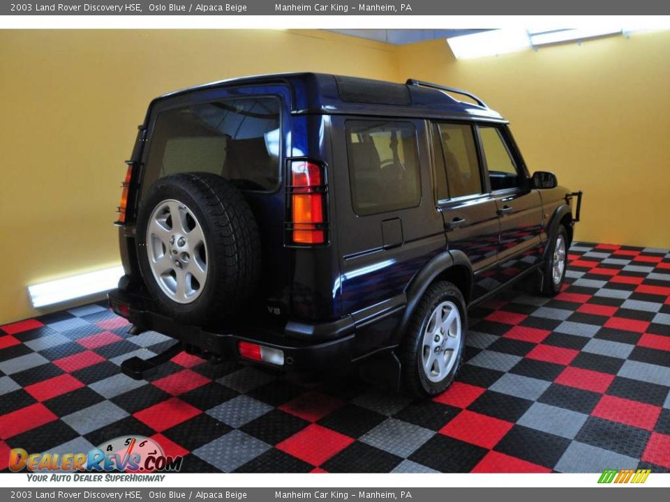 2003 Land Rover Discovery HSE Oslo Blue / Alpaca Beige Photo #24