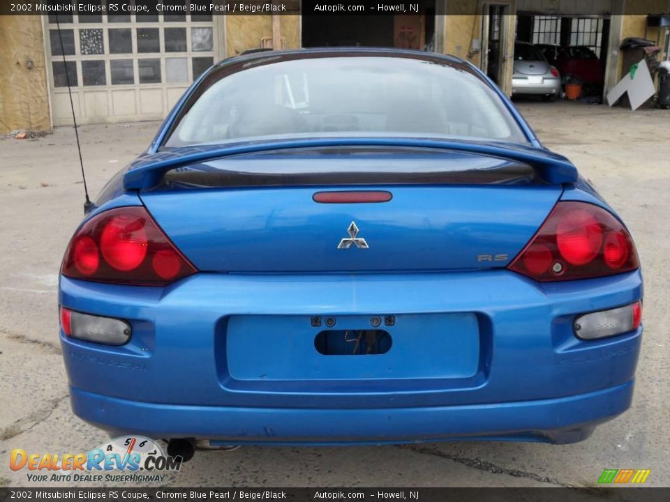 2002 Mitsubishi Eclipse RS Coupe Chrome Blue Pearl / Beige/Black Photo #5