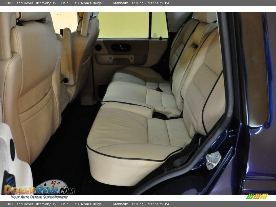 2003 Land Rover Discovery HSE Oslo Blue / Alpaca Beige Photo #29