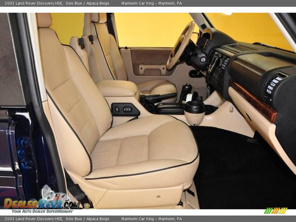 2003 Land Rover Discovery HSE Oslo Blue / Alpaca Beige Photo #32