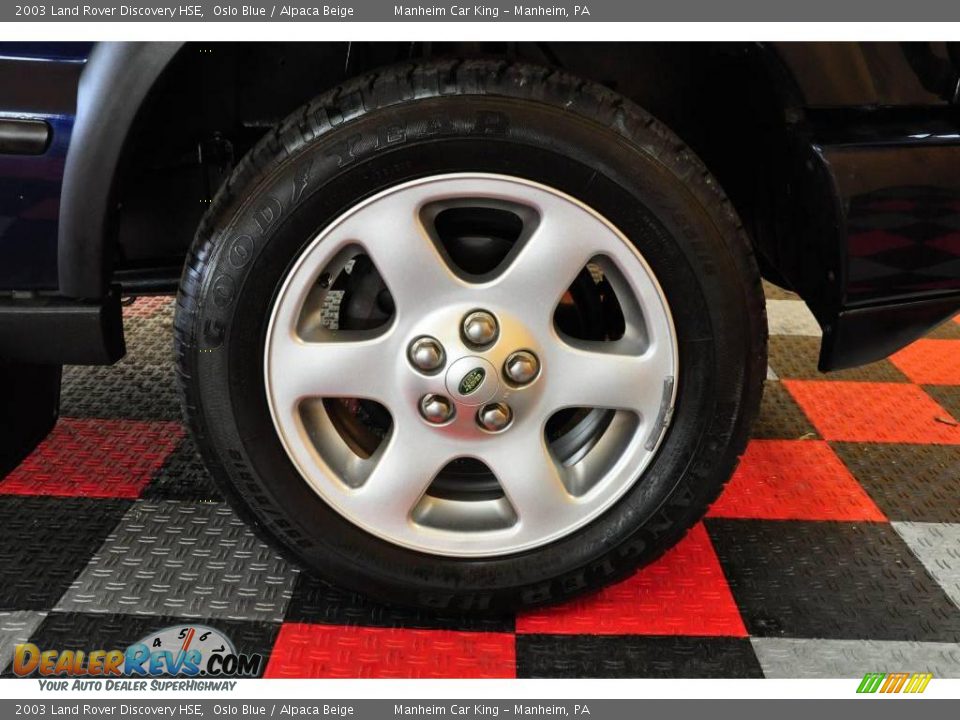 2003 Land Rover Discovery HSE Oslo Blue / Alpaca Beige Photo #33