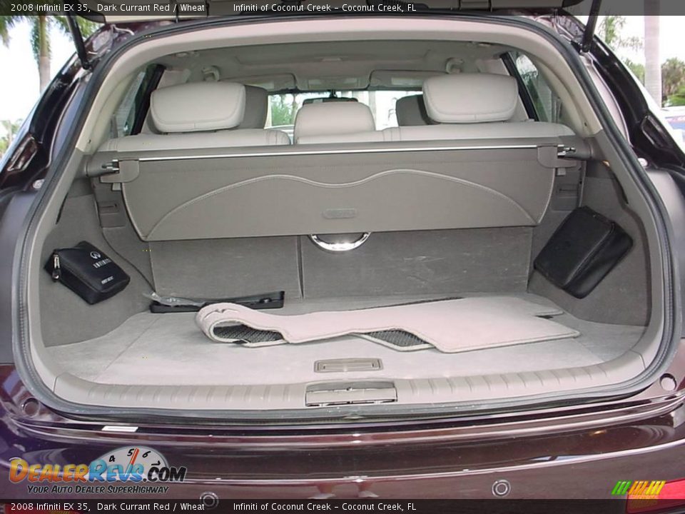2008 Infiniti EX 35 Dark Currant Red / Wheat Photo #5