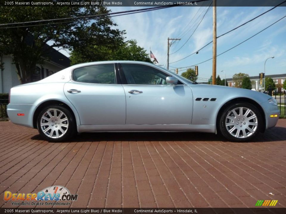 2005 Maserati Quattroporte Argento Luna (Light Blue) / Blue Medio Photo #1