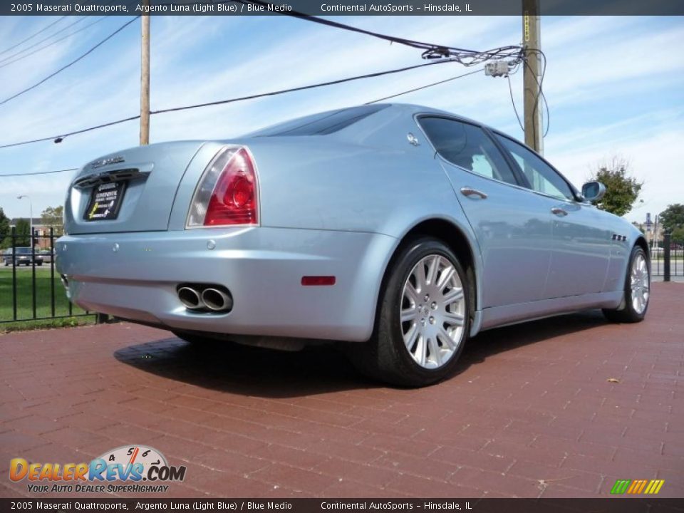 2005 Maserati Quattroporte Argento Luna (Light Blue) / Blue Medio Photo #3