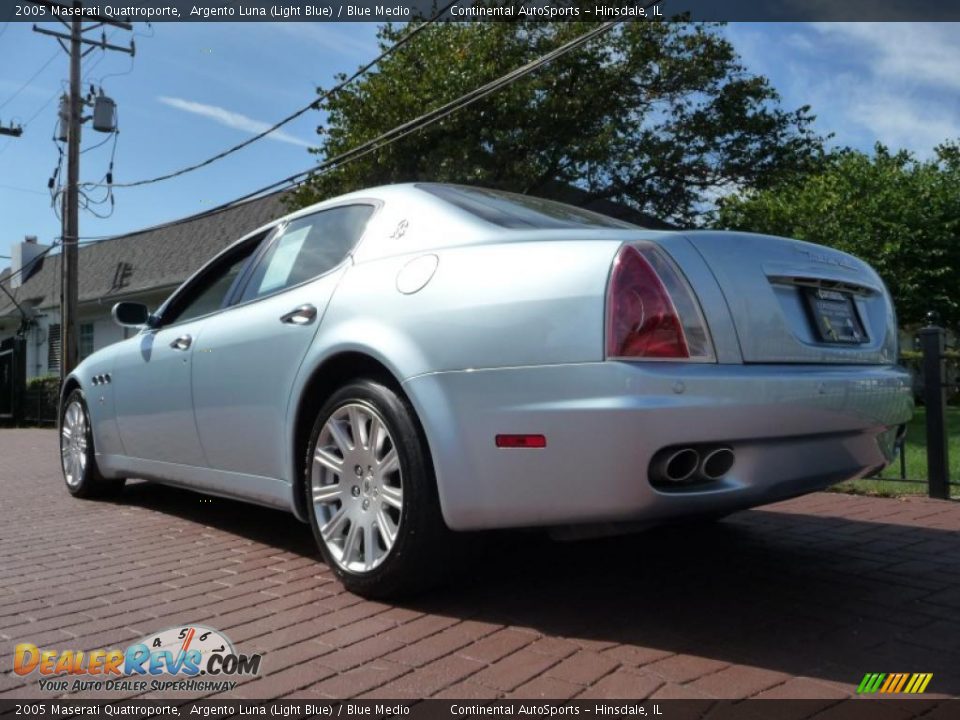 2005 Maserati Quattroporte Argento Luna (Light Blue) / Blue Medio Photo #4