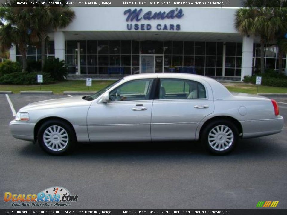 2005 Lincoln Town Car Signature Silver Birch Metallic / Beige Photo #1