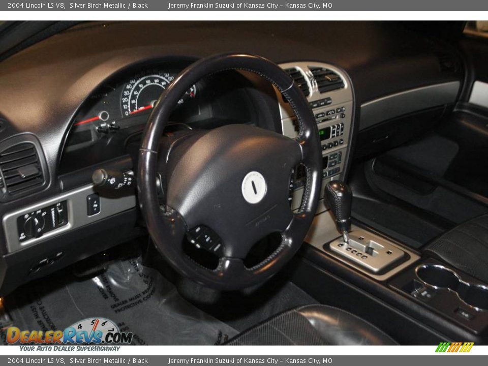 2004 Lincoln LS V8 Silver Birch Metallic / Black Photo #6