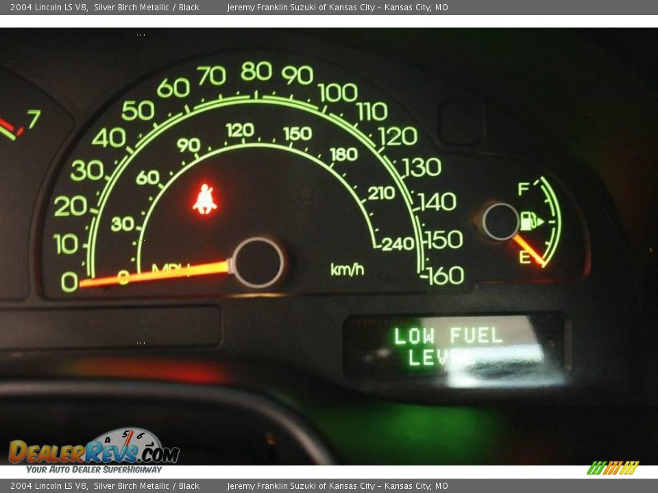 2004 Lincoln LS V8 Silver Birch Metallic / Black Photo #15