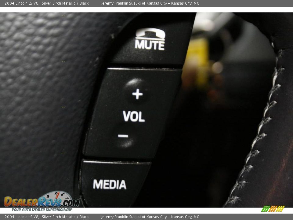 2004 Lincoln LS V8 Silver Birch Metallic / Black Photo #16