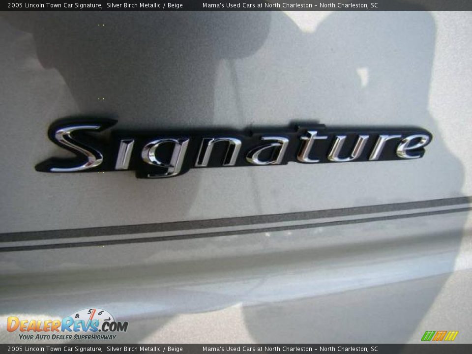 2005 Lincoln Town Car Signature Silver Birch Metallic / Beige Photo #27