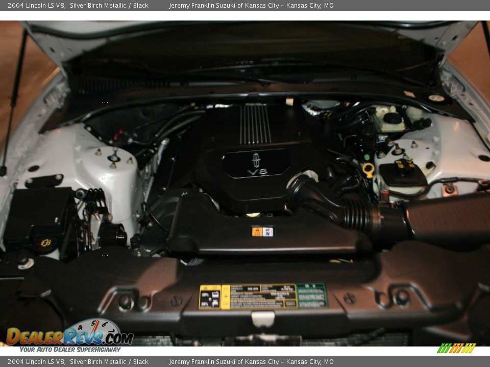 2004 Lincoln LS V8 Silver Birch Metallic / Black Photo #33