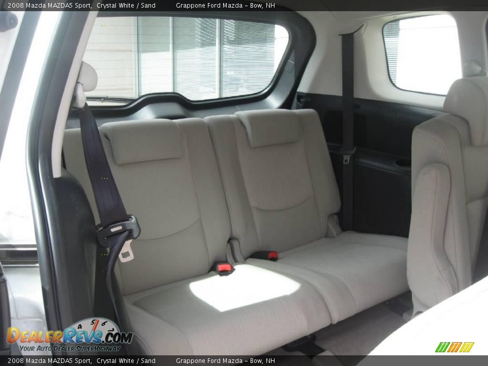 2008 Mazda MAZDA5 Sport Crystal White / Sand Photo #5