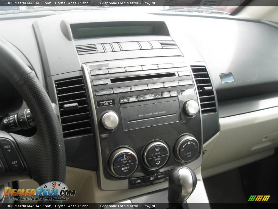 2008 Mazda MAZDA5 Sport Crystal White / Sand Photo #8