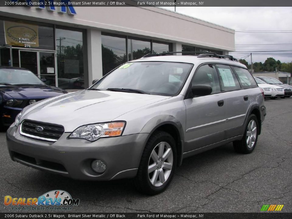 2006 Subaru Outback 2.5i Wagon Brilliant Silver Metallic / Off Black Photo #1
