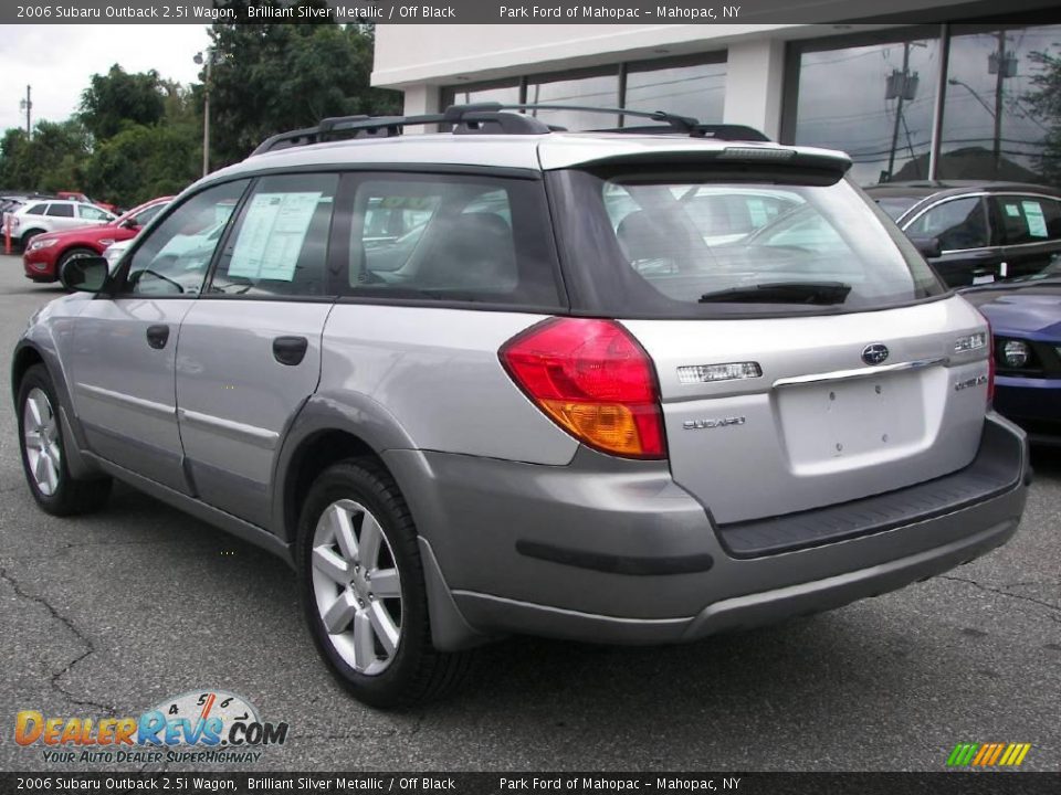 2006 Subaru Outback 2.5i Wagon Brilliant Silver Metallic / Off Black Photo #4