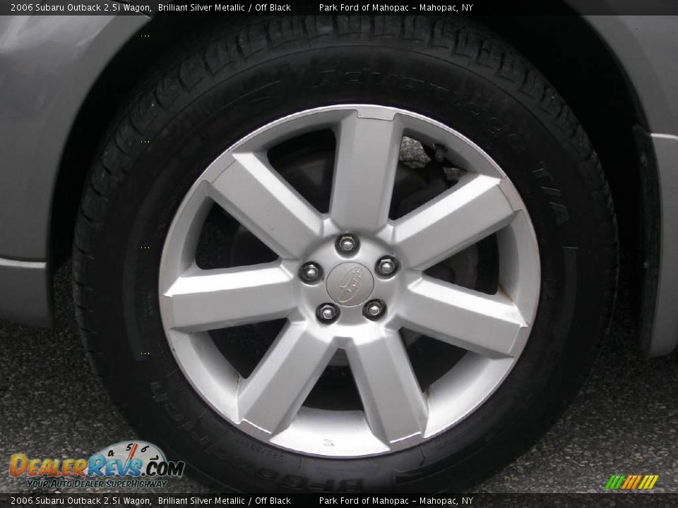 2006 Subaru Outback 2.5i Wagon Brilliant Silver Metallic / Off Black Photo #9