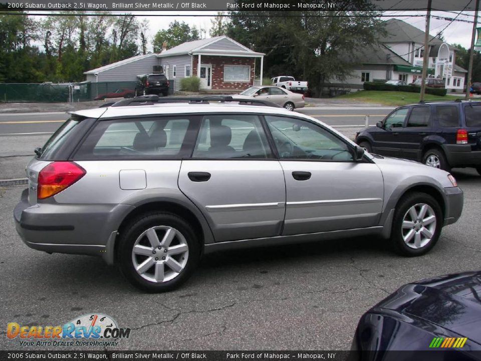 2006 Subaru Outback 2.5i Wagon Brilliant Silver Metallic / Off Black Photo #18