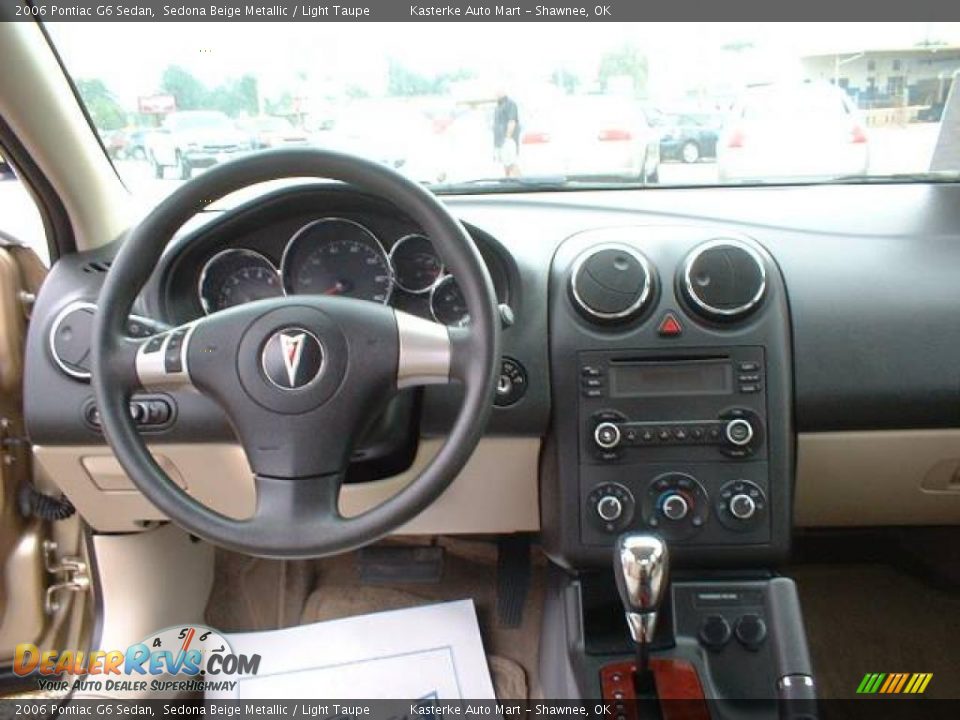 2006 Pontiac G6 Sedan Sedona Beige Metallic / Light Taupe Photo #8
