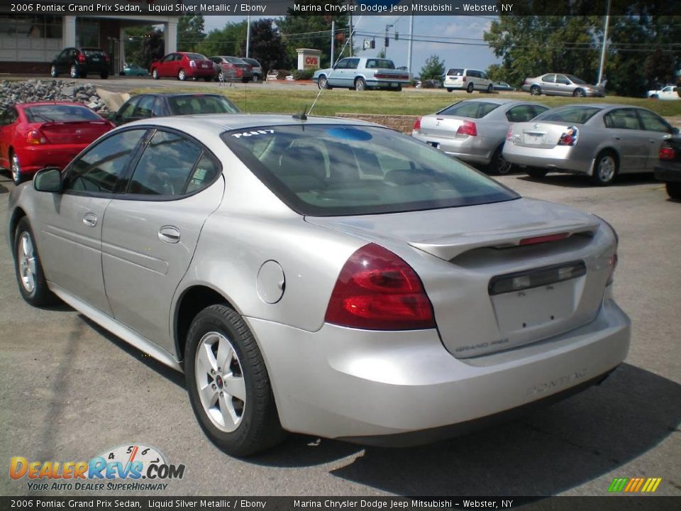 2006 Pontiac Grand Prix Sedan Liquid Silver Metallic / Ebony Photo #8