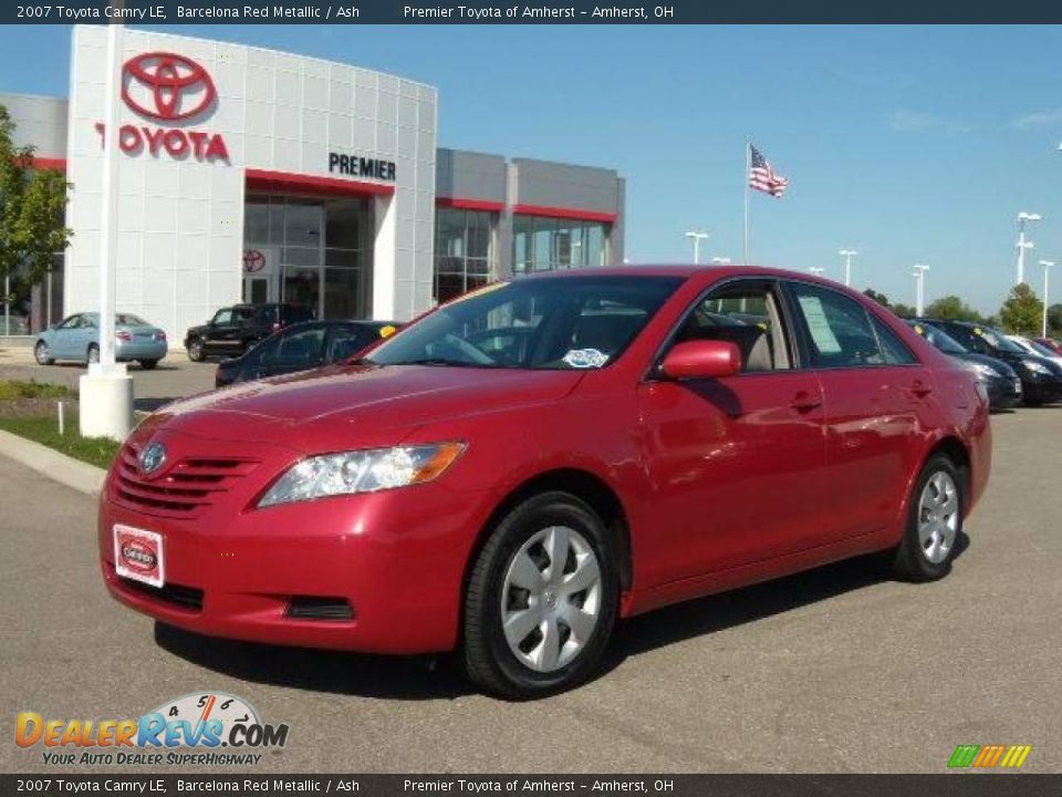 2007 Toyota Camry LE Barcelona Red Metallic / Ash Photo #1