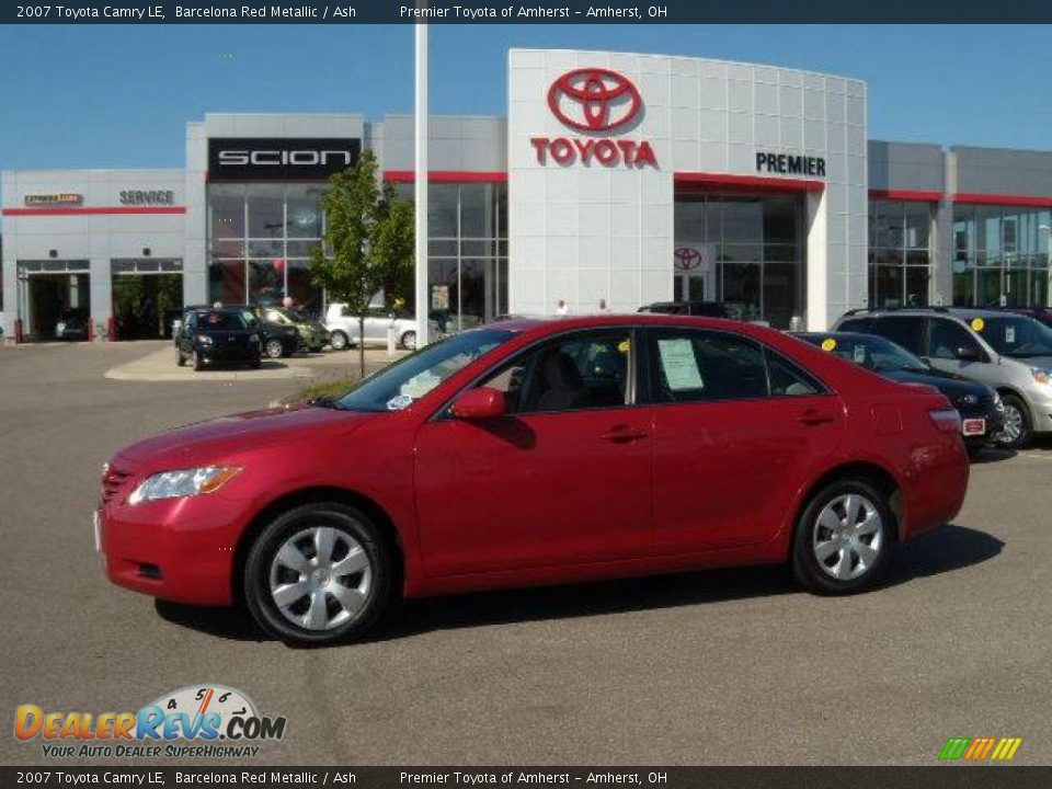 2007 Toyota Camry LE Barcelona Red Metallic / Ash Photo #2
