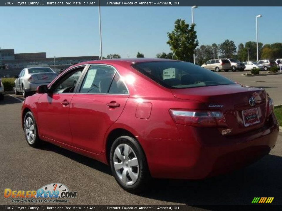 2007 Toyota Camry LE Barcelona Red Metallic / Ash Photo #3