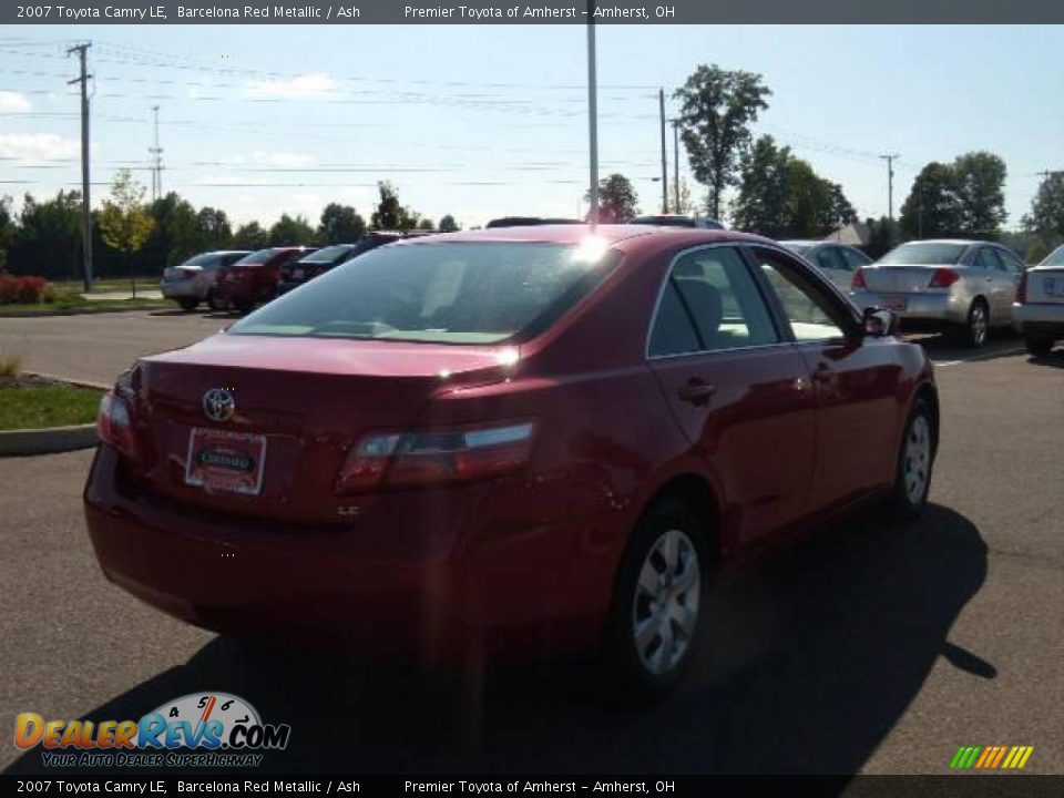 2007 Toyota Camry LE Barcelona Red Metallic / Ash Photo #5