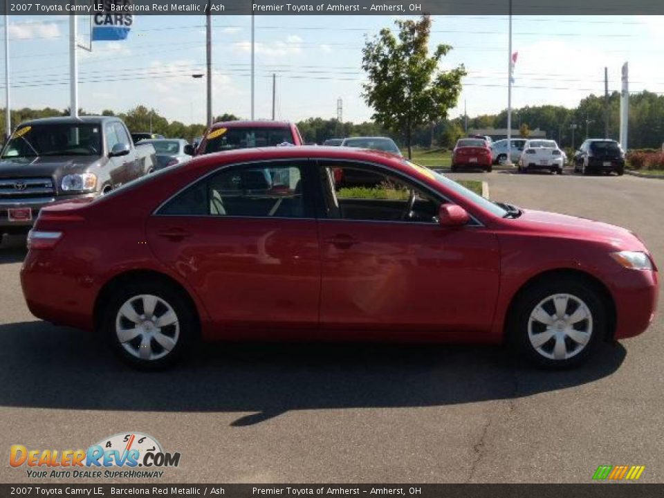 2007 Toyota Camry LE Barcelona Red Metallic / Ash Photo #6