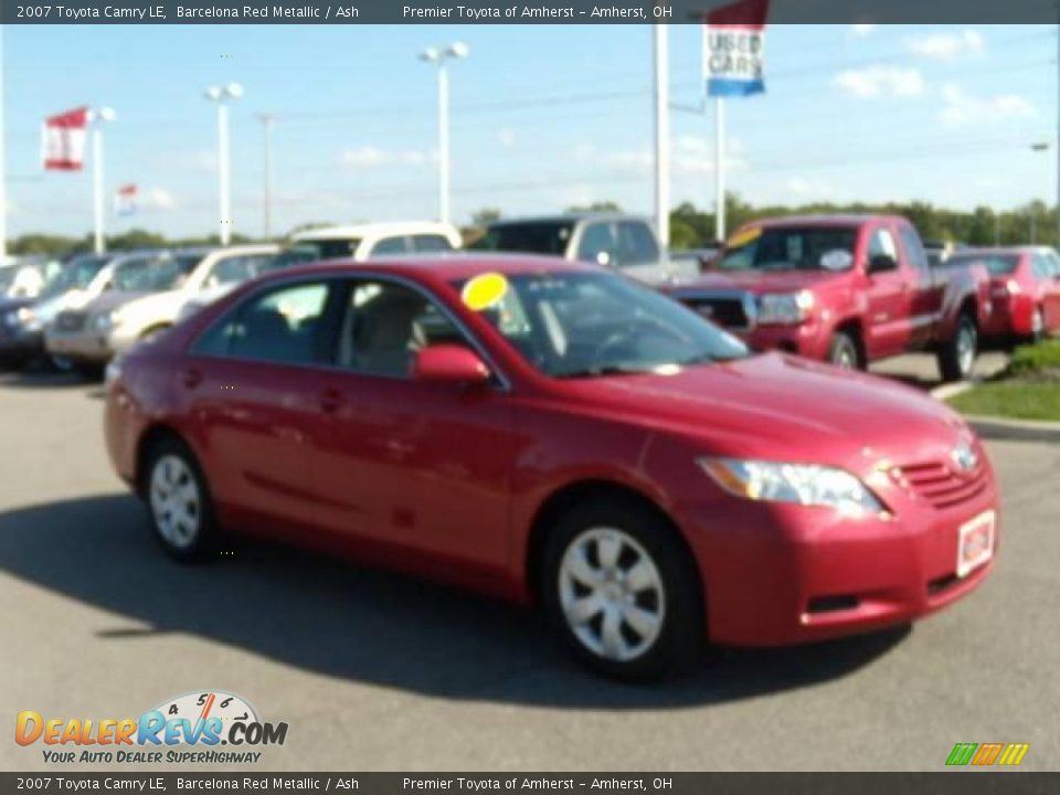 2007 Toyota Camry LE Barcelona Red Metallic / Ash Photo #7