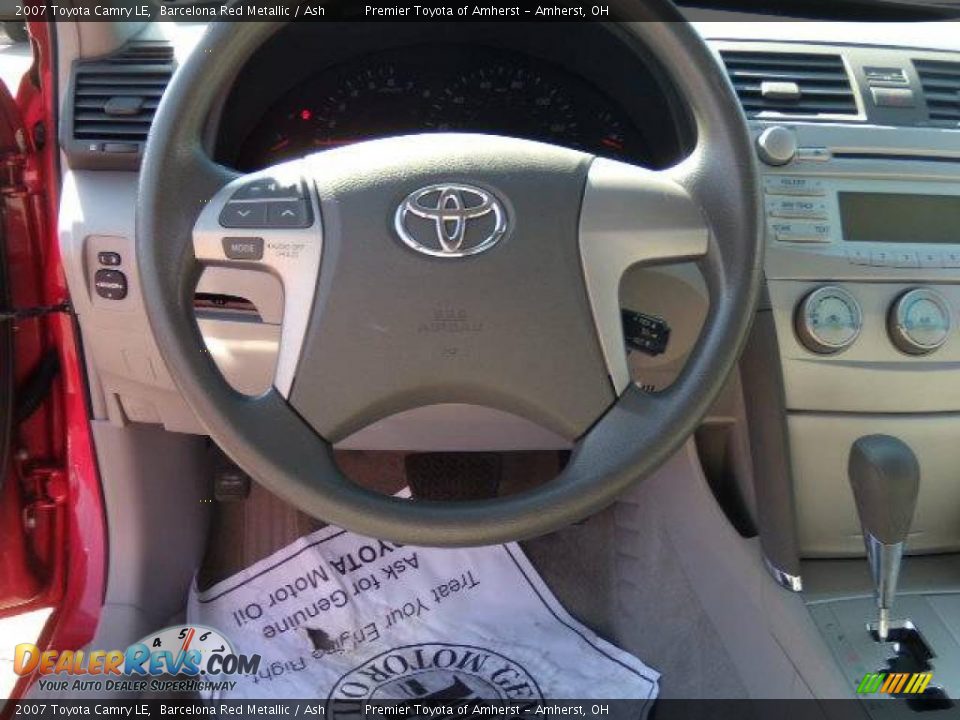 2007 Toyota Camry LE Barcelona Red Metallic / Ash Photo #13