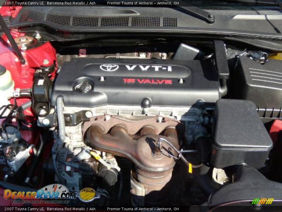 2007 Toyota Camry LE Barcelona Red Metallic / Ash Photo #18
