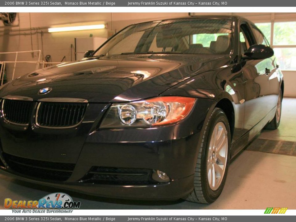2006 BMW 3 Series 325i Sedan Monaco Blue Metallic / Beige Photo #3