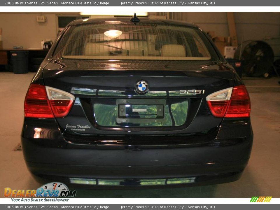 2006 BMW 3 Series 325i Sedan Monaco Blue Metallic / Beige Photo #5