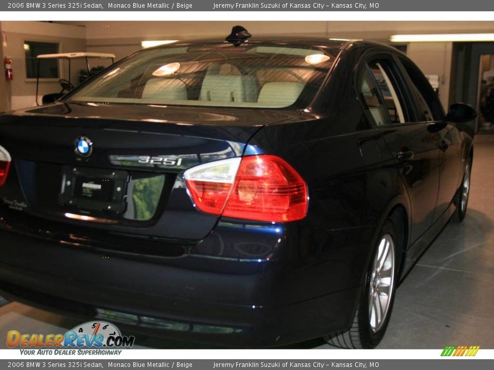 2006 BMW 3 Series 325i Sedan Monaco Blue Metallic / Beige Photo #6