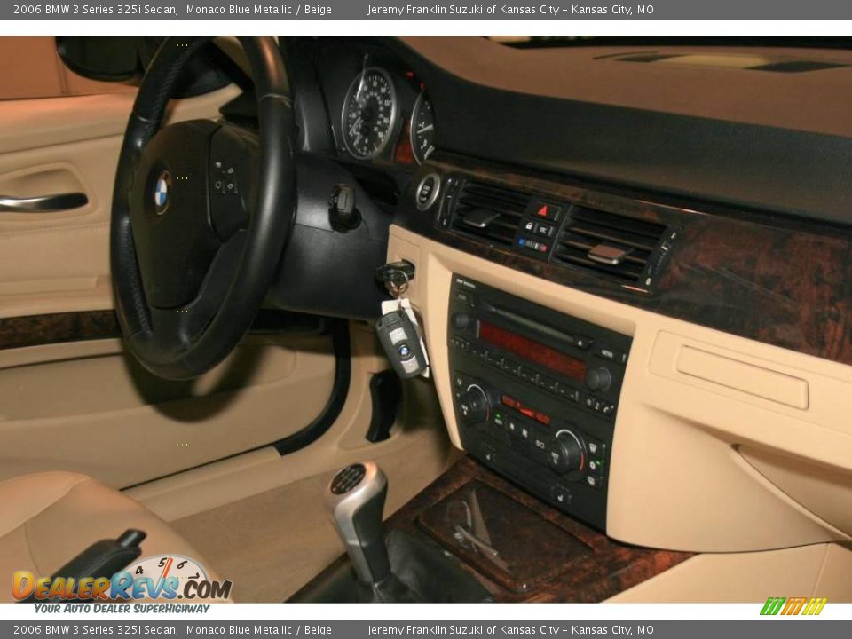 2006 BMW 3 Series 325i Sedan Monaco Blue Metallic / Beige Photo #7