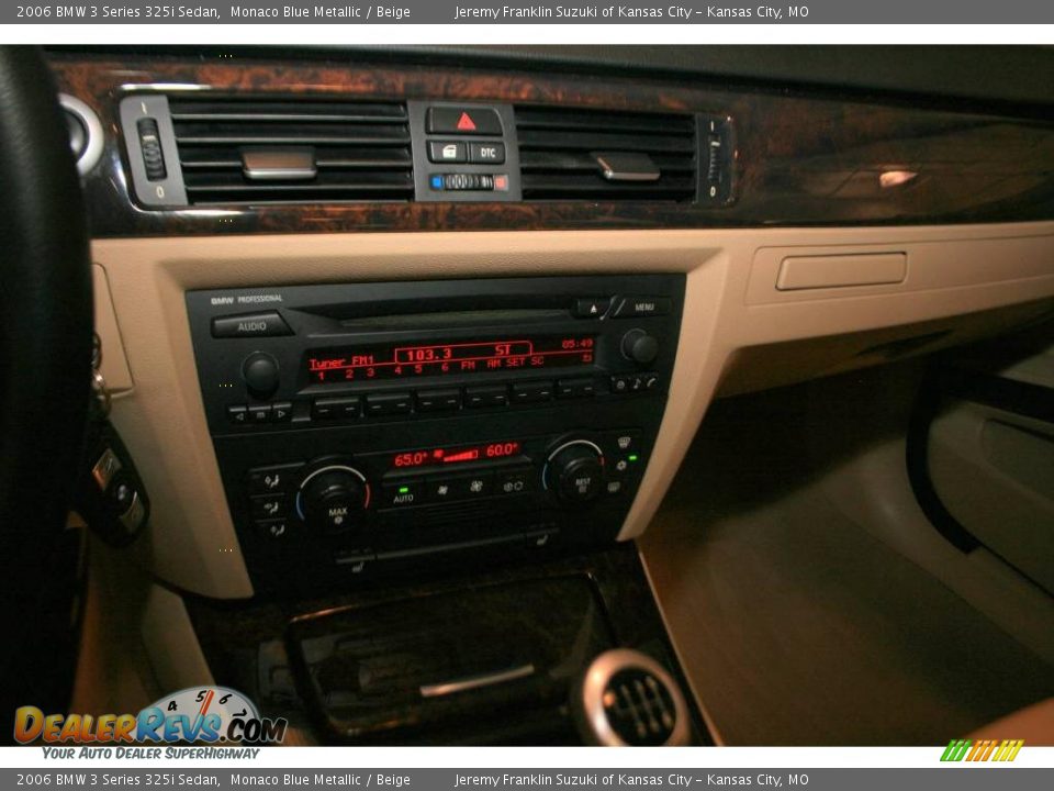2006 BMW 3 Series 325i Sedan Monaco Blue Metallic / Beige Photo #11