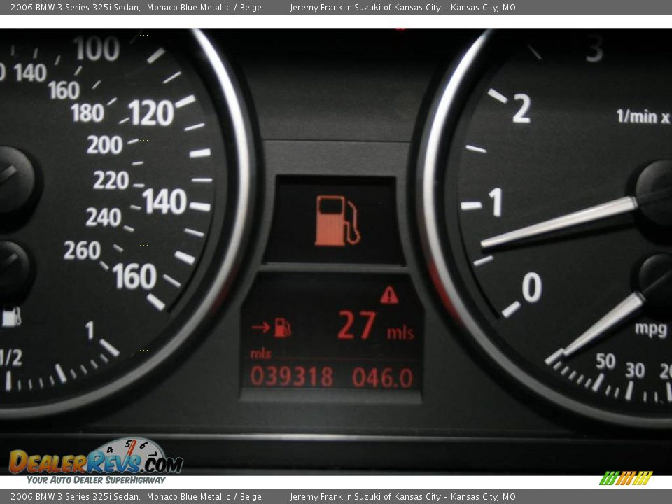 2006 BMW 3 Series 325i Sedan Monaco Blue Metallic / Beige Photo #17
