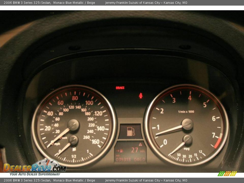 2006 BMW 3 Series 325i Sedan Monaco Blue Metallic / Beige Photo #18