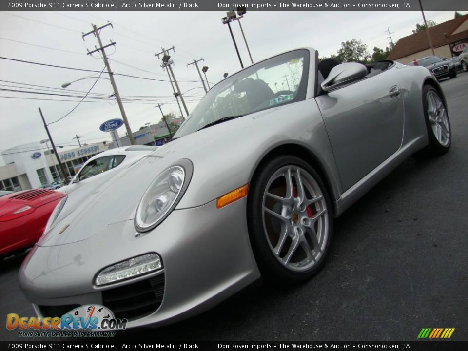 2009 Porsche 911 Carrera S Cabriolet Arctic Silver Metallic / Black Photo #2