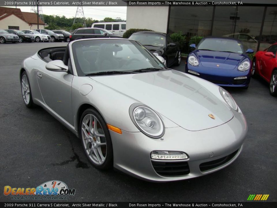 2009 Porsche 911 Carrera S Cabriolet Arctic Silver Metallic / Black Photo #4